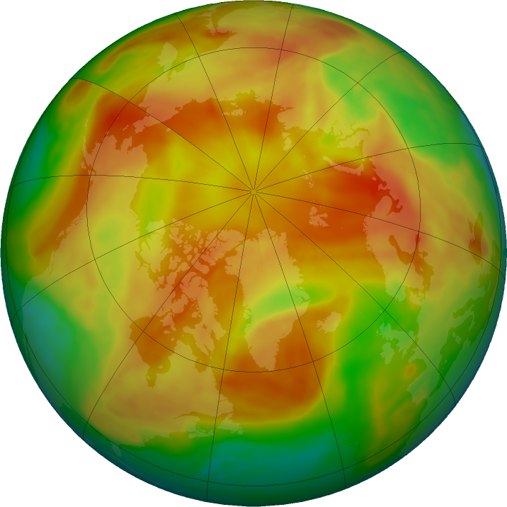 Arctic ozone map for 11 April 2025